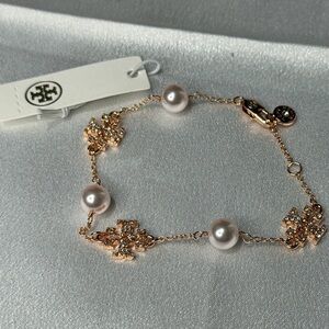Tory Burch rose gold bracelet adjustable